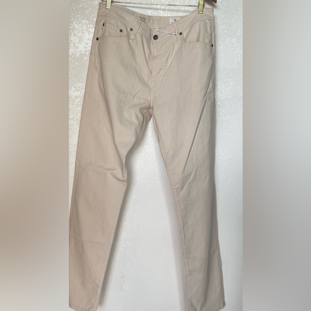 AG Adriano Goldschmied Men's Cream Chinos